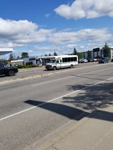 HandyDART bus operating in Prince George BC